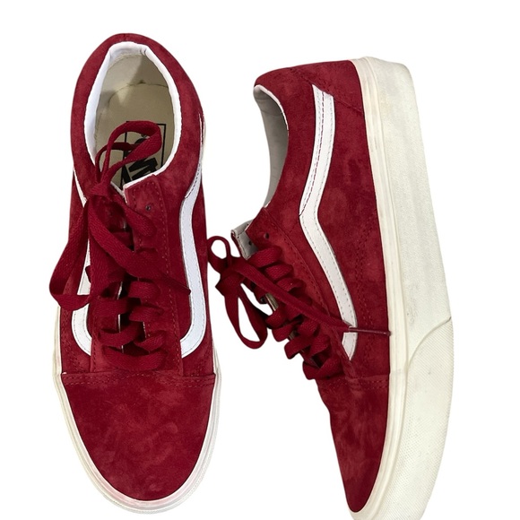 Vans Other - Vans Burgundy Suede Shoes